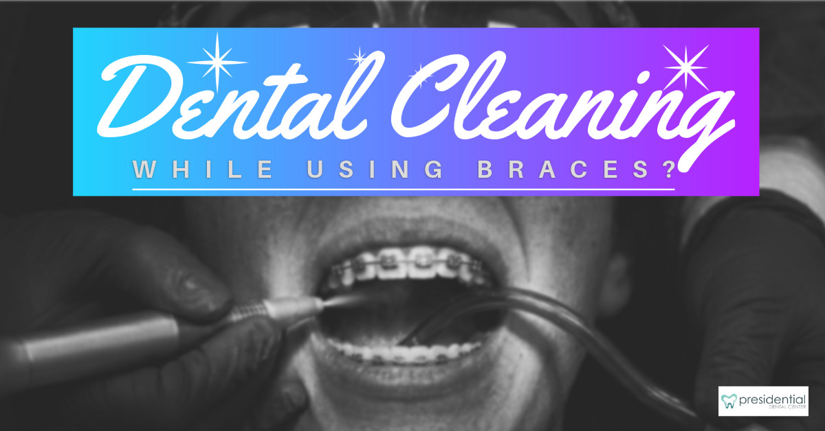 Close-up of a person brushing their teeth with braces, illustrating the importance of dental cleanings every 3 months during orthodontic treatment — advice from Dr. Melisande Wolff at Presidential Dental Center in West Palm Beach, FL.
